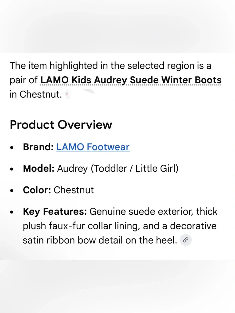 Lamo AUDREY boots girls Size 6